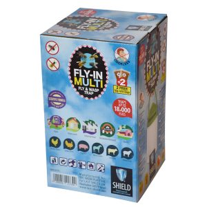 Fly-In Multi többször használható, tartós légyfogó, profi irtószermentes légycsapda csalétekkel