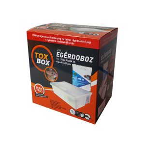 TOXBOX egérirtó csomag, műanyag egérdoboz / csalétekállomás Roban irtószerrel