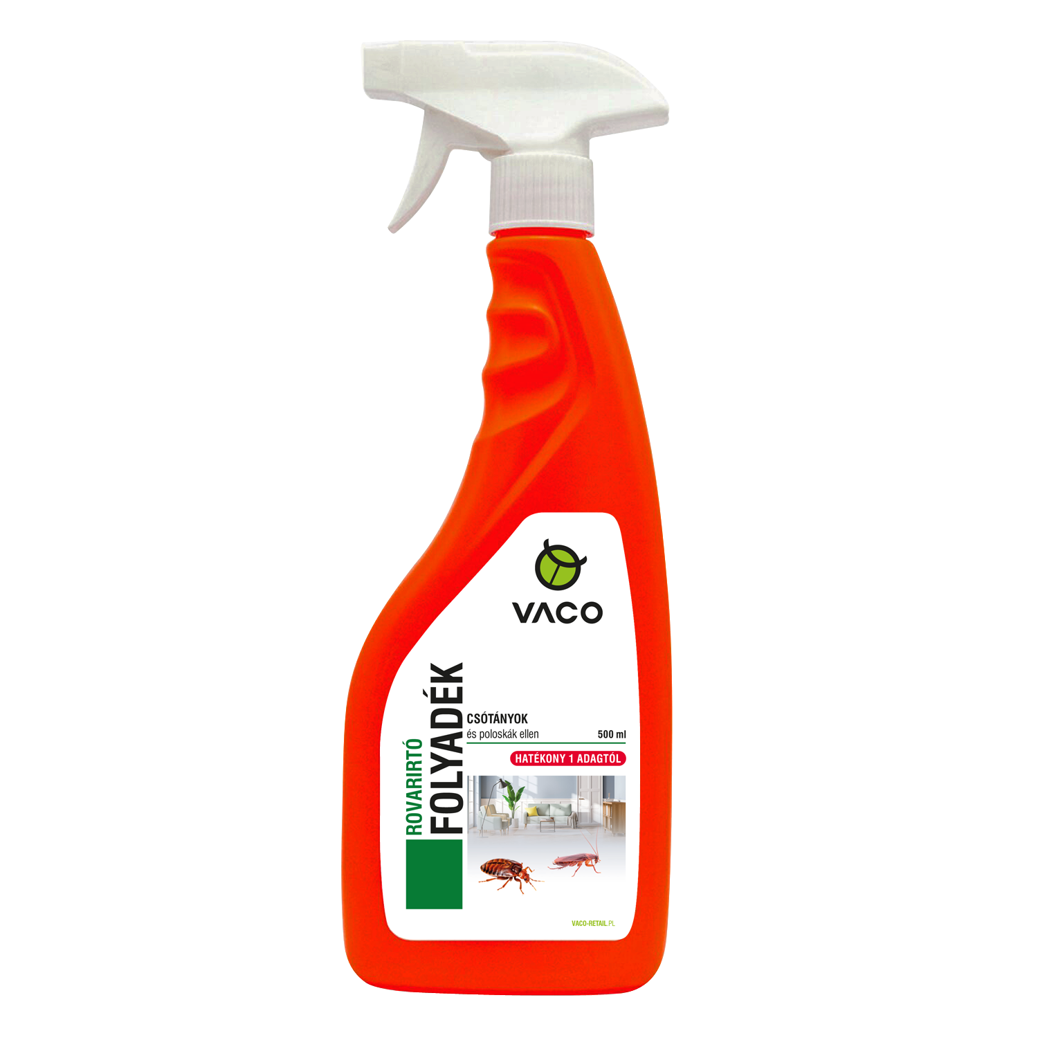 VACO rovarirtó szer csótány, poloska és ágyi poloska ellen, 500 ml